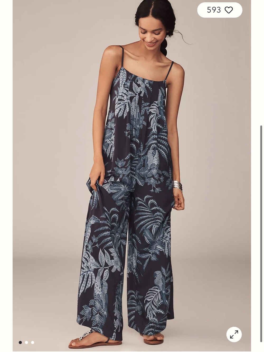 Farm Rio x Anthropologie Waistless Jumpsuit